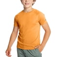 thumbnail image 2 of HAOTAGS Boys T - Shirts,Summer Round Neck Short Sleeve Quick-dry Tees Orange 5-6T, 2 of 5