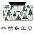 thumbnail image 5 of Long Mouse Pads for Desk,White Christmas Tree Pattern Desk Mats on Top Of Desks, Desk Mouse Pad Extra Large with 3mm Non-Slip Base and Stitched Edge for Gaming,Office,Work,Home 47.3x23.6in, 5 of 5