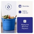 RopeHandle Plastic Storage Tubs, Plastic Buckets with Handles, Indoor