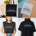 thumbnail image 6 of 1 Sheet Cowboys Iron on Rhinestones Transfer Star Bling Decals Crystal Heat Transfer Western Cowboy T-Shirt Hot Fix Stickers Crystal Decor for Clothing Vest Jacket Bag DIY Art Craft, 6 of 7