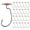 N3, variant on Huhudde 25Pcs Drop Shot Hooks with Swivels, Quick-Install Barbed Saltwater Fishing Rigs & Wide Tackle Accessories