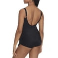 thumbnail image 2 of Solids V-Neck Sarong One-Piece Swimsuit, 2 of 3