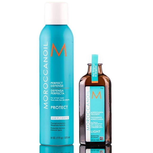 Set de tratamiento capilar MoroccanOil Perfect Defense & Light Oil