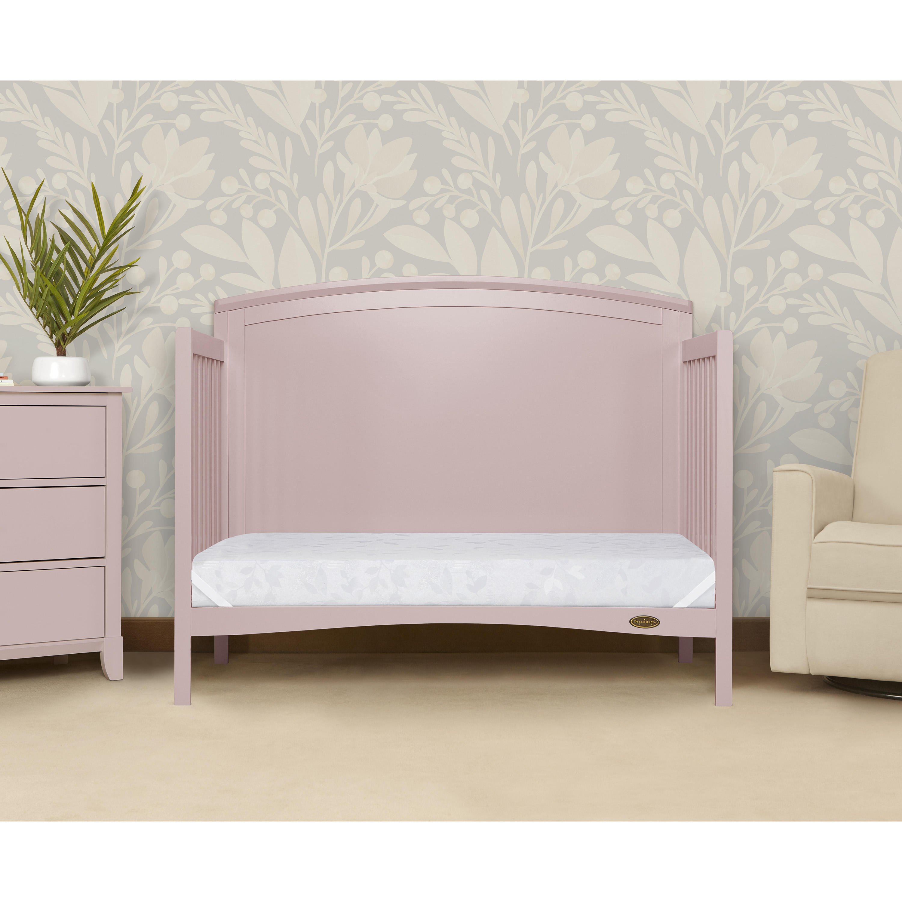 Dream On Me Jasmine 4 Inch Crib & Toddler Mattress photo 7
