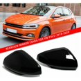 thumbnail image 1 of Tapas de cubierta de espejo lateral, acabado negro brillante, reemplazo completo de ABS de alta calidad, instalación directa con perno, compatible con VW Golf Mk7 para Polo Mk6 2018-2020, mejora la, 1 of 5