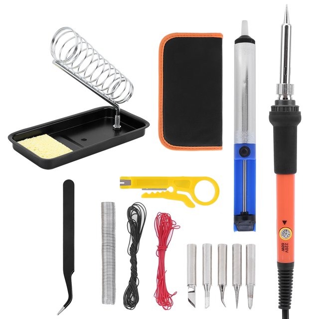 Juego De Herramientas De Soldadura ANGGREK 15 Piezas 60 W Naranja