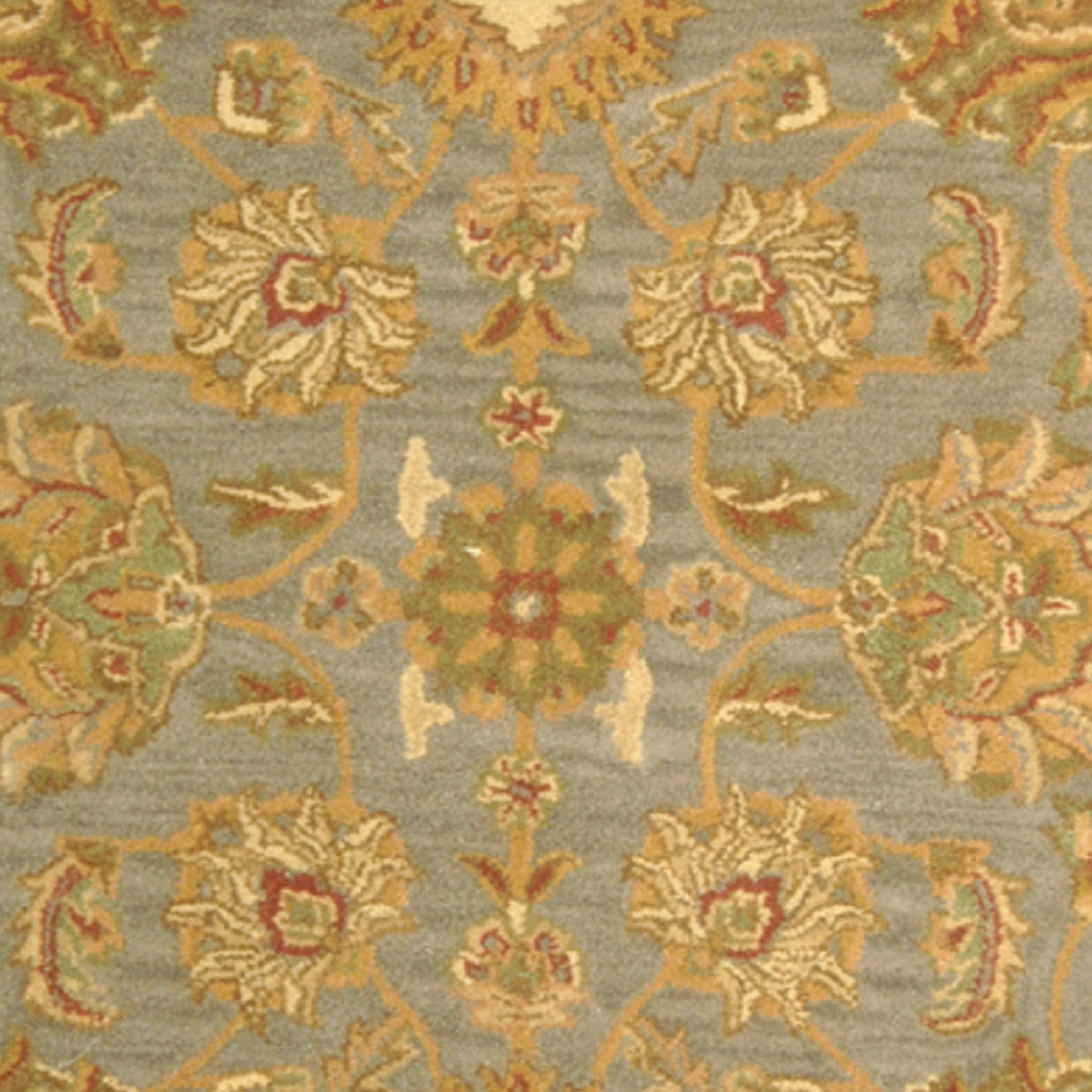 SAFAVIEH Heritage Regis Traditional Wool Area Rug, Blue/Beige, 8' x 8' Round - image 3 of 4
