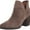 Carafe, variant on Womens Brown V-Notch Cutouts Padded Beetrix Almond Toe Stacked Heel Slip On Leather Booties 7.5 M