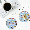thumbnail image 5 of Disketp Kawaii Sushi (2) Funny Coasters,6 Pcs Leather Coasters With Holder, Perfect Housewarming Hostess Gifts,Protect Furniture From Water Marks Scratch And Damage, 5 of 9