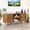 51" Walnut, variant on TV Stand for for TVs up to 70 Inch, 63" TV Console with Drawer and Fluted Doors, Modern Mid Century Entertainment Center for Living Room Bedroom, Walnut