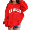 thumbnail image 2 of Los Angeles Hoodies for Boys Girls Kids Long Sleeve Casual Graphic Hooded Sweatshirt with Pockets Pullover Tops, 2 of 5