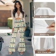 thumbnail image 6 of FKELYI Aztec Tribal Cactus Plants Print Yoga Leggings High Waisted Yoga Pants Bell Bottom Flared Leggings for Women Tummy Control Wide Leg Pants Sweatpants Activewear, S, 6 of 7