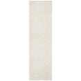 thumbnail image 2 of SAFAVIEH August Carlene Solid Plush Shag Runner Rug, Ivory, 2'3" x 6', 2 of 9