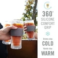 thumbnail image 5 of Host FREEZE Beer Glasses, Frozen Glass Cups, 16 oz Set of 4, Black and Grey, 5 of 8