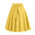 thumbnail image 2 of Antinious Winter Skirts for Women,Skirts for Women Trendy,Mini Skirts for Women Solid Casual Beach Dress with Pockets,Yellow,XL, 2 of 5