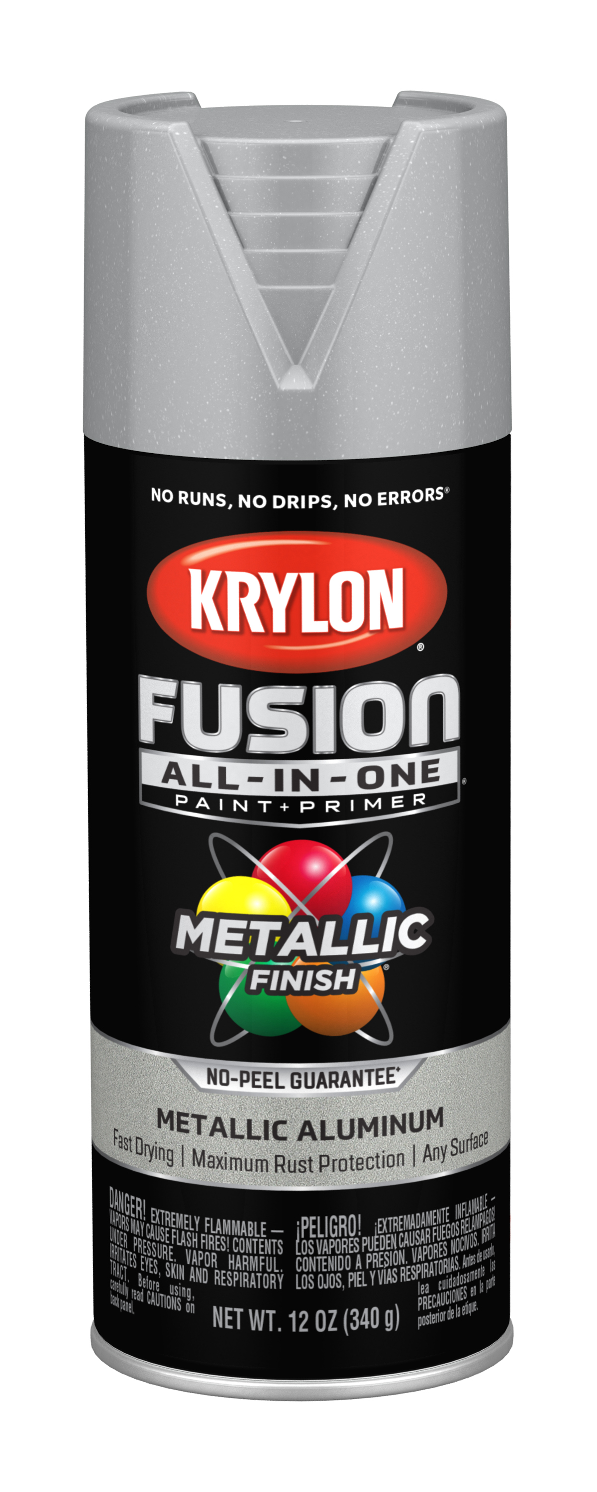 Krylon Fusion All-In-One Metallic, Aluminum, 12 oz. - image 2 of 8