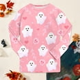 thumbnail image 6 of Gubotare Halloween Pjs Kids Matching Boys Pajamas Pjs Toddler 2 Piece Sleepwear Kids Winter Clothes Set Size 8-9 (Pink,8-9 Years), 6 of 9