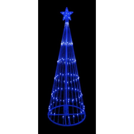 9 blue led light show cone christmas tree lighted yard art decoration - Lighted Christmas Tree Yard Decorations 9 blue led light show cone christmas tree lighted yard art decoration - Lighted Christmas Tree Yard Decorations