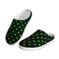 thumbnail image 2 of Daiia Poker Shapes Print Women’s Fuzzy Slippers Memory Foam Lightweight House Shoes Cozy Loafer Flannel House Shoes-42/43, 2 of 7