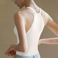 thumbnail image 6 of Pxiakgy Tank Top with Built In Bra for Women Women with Breast Pad Short Wear Sports Base Shirt with Thread I Vest Underwear Fitness Workout Running Tops Sleeveless Summer Tops Clothes Outfits 2025, 6 of 6