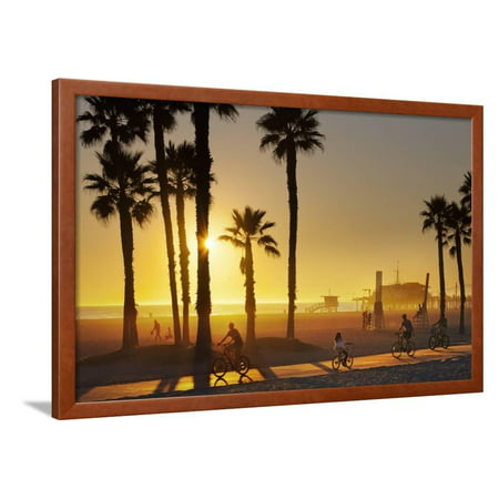 The South Bay Bicycle Trail at Sun Set. Framed Print Wall Art By Jon (Best Bike Trails In Bay Area)