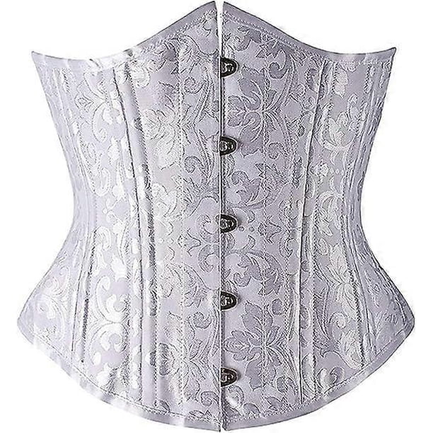 Waist Trainer Corsets for Women Underbust Heavy Duty 24 Steel Boned Hourglass Silhouette Body Shaper