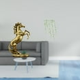 thumbnail image 2 of Figura De Caballo Hecha A Mano, Decoración De Mesa Con Hojas Verdes, Calcomanía De Pared, Elegante Mural Artístico Para Hoteles, Estanterías, Chimeneas Y Dormitorios., 2 of 8