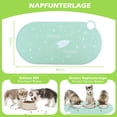 thumbnail image 4 of maskred Easy To Clean Food Mat For Dogs No Residual Stain Left Tear-resistant Silica Gel Silicone Bowl Mat 1Set, 4 of 6
