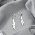 thumbnail image 3 of Graceful Twist Curve Warped in Sterling Silver Dangle Earrings, 3 of 5
