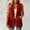 Red, variant on Blazer Jacket Suit Relaxed Fit Single-Breasted women's blazers & suit jackets Solid Open Front Winter Jacket Clearance White