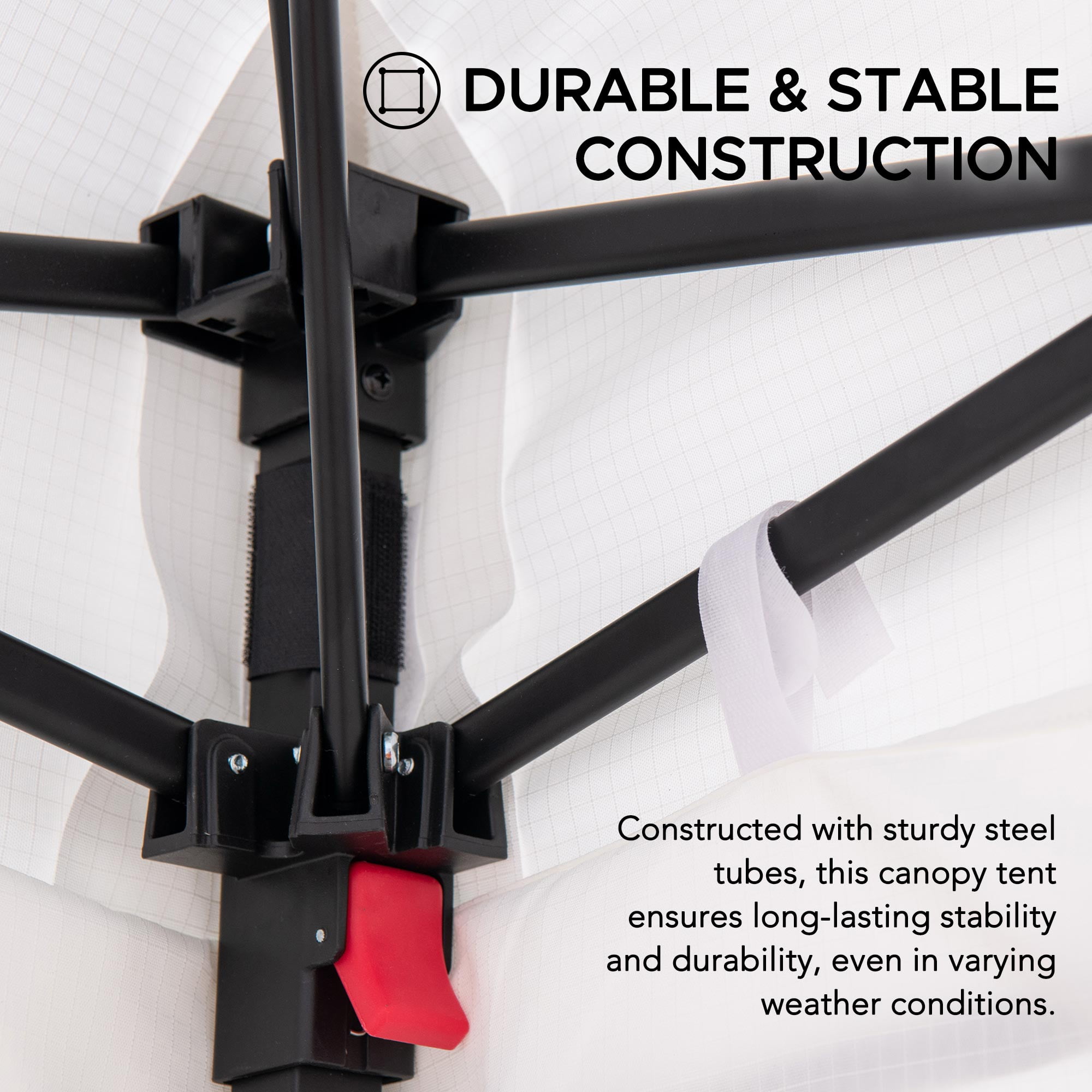 Sunjoy 4’ x 4’ Grey Pop-Up Canopy Tent, Outdoor Instant Pop-Up Gazebo, Portable Privacy Changing Tent with Sidewalls