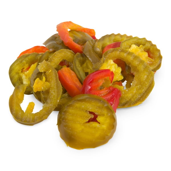 Supremo Italiano Hot Sliced Cherry Peppers | Kosher | 1 Gallon