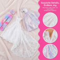 thumbnail image 6 of Cfowner 85 Pack Handmade Doll Clothes Including Princess Gowns, Fashion Skirts, Evening Dresses, Tops, Pants, Bikini Swimsuits, Shoes, Crowns, Necklaces, Glasses, Accessories for 11.5 inch Doll, 6 of 8