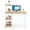 Natural, variant on Topbuy Computer Desk Industrial Wood Study Desk w/Storage Shelf Writing Table Workstation Brown