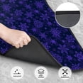 thumbnail image 3 of Salouo purple flower Snowflake for Car Floor Mat Set of 4–Car Carpet Mats - Car Mats with Anti-Slip Backing & Driver Heel Pad Universal Fit for Cars, Trucks, SUVs, and Vans, 3 of 6