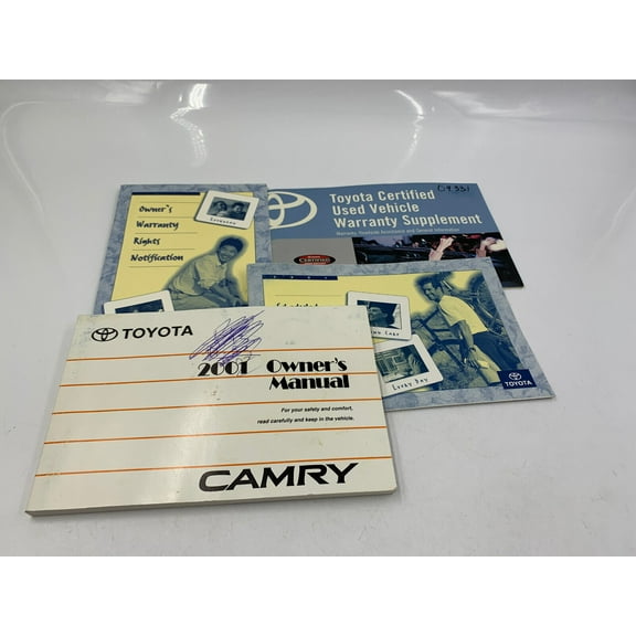 2001 Toyota Camry Owners Manual Set Handbook OEM C04B39045