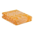 thumbnail image 5 of STP Goods  Elephant Cotton Blanket & Bedspread w/ Fringe yellow, 5 of 8