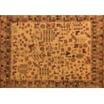 thumbnail image 1 of Ahgly Company Indoor Rectangle Abstract Orange Modern Area Rugs, 5' x 7', 1 of 4