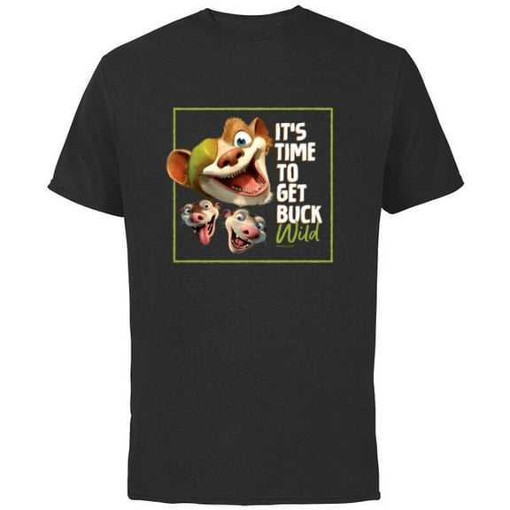 The Ice Age It’s Time To Get Buck Wild - Short Sleeve Cotton T-Shirt for Adults - Customized-Navy