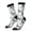 3 Black, variant on African Animals Print Adult Socks for Men & Women,Calf Socks, Ankle Socks,Boots Socks,Breathable Casual Sock,Unisex Crew Socks