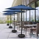 thumbnail image 4 of Sombrilla de patio Simple Deluxe de 2,3 m para exteriores con inclinación y manivela, color azul, 4 of 4