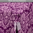 thumbnail image 4 of Victorian Dog Crate Cover, Cheery Toned Damask Motif Flower Scrolling Branches and Leaves Rococo, Easy to Use Pet Kennel Cover for Medium Large Dogs, 35" x 23" x 27", Purple Pale Pink, by Ambesonne, 4 of 6
