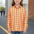 thumbnail image 3 of WOYY Little Boys Plaid Long Sleeve Shirt Unisex Casual Button Down Shirt, Sizes 5-6, 3 of 5