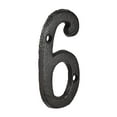 thumbnail image 4 of Uxcell House Number 3 Inch Cast Iron Number 6 for Home Hotel Mailbox Address Sign, 4 of 5