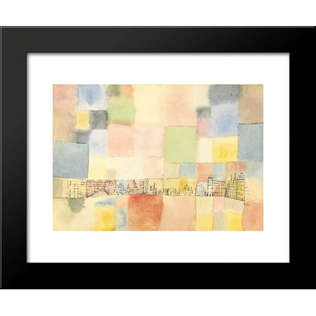 Neuer Stadtteil in M 20x24 Framed Art Print by Paul Klee