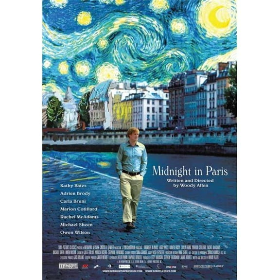 Pop Culture Graphics MOVGB47193 Midnight in Paris Movie Poster Print, 27 x 40