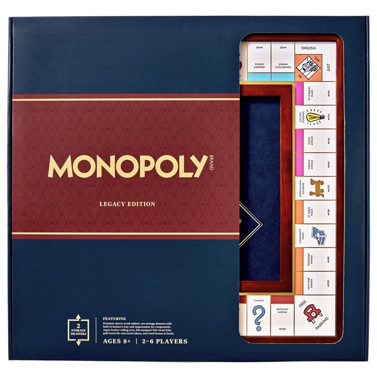 Monopoly Legacy Edition by WS Game Company — Deluxe Cherry Wood
