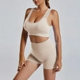 thumbnail image 2 of Afdoent Women 2 Piece Workout Sets Activewear Seamless Fitness Yoga Set High Waisted Lifting Shorts For Women Sports & Outdoor Track Suits, 2 of 5