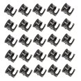 thumbnail image 4 of ORDDIART 100 Sets Durable Design Round Black Zinc Alloy Furniture Fastening Connector for DIY Enthusiasts, 4 of 8