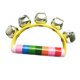 thumbnail image 5 of Tambor pandereta Tambor de mano Campanas de metal Instrumento de percusión de una sola fila para Amarillo, 5 of 9